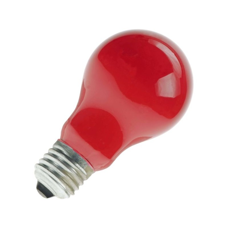 Electricidad Moraleda| Bombilla standard color Rojo 25W E-27