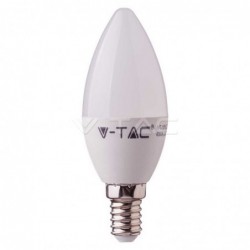 Vtac|Bombilla vela LED 5.5W 470Lm Luz Cálida E-14